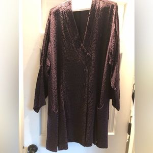 UBU raspberry color silk pattered tunic